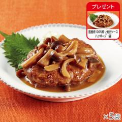 国産肉100%照り焼きソースハンバーグ 5袋* 