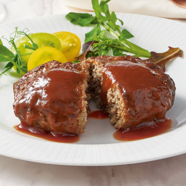 <!--国産肉100%直火焼きハンバーグ*-->