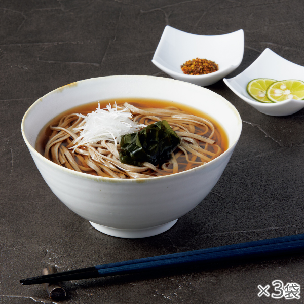 <!--自家製粉そば粉のなま蕎麦3袋*-->