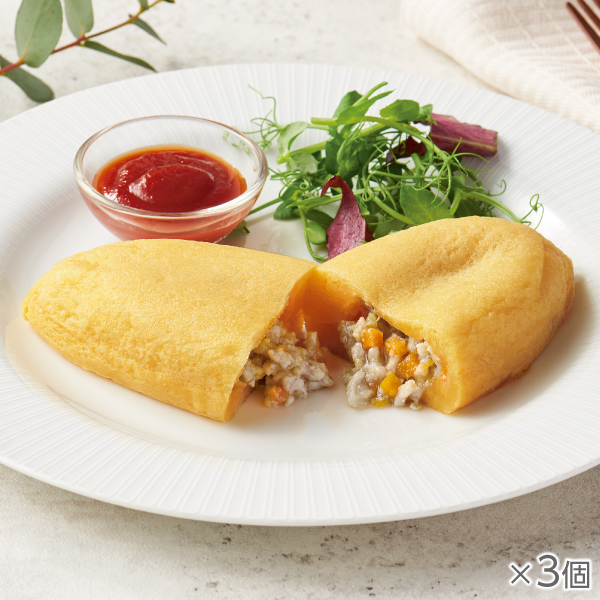 <!--国産豚肉100%ミートオムレツ 3個*-->