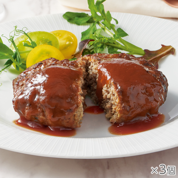 <!--国産肉100%直火焼きハンバーグ 3袋*-->