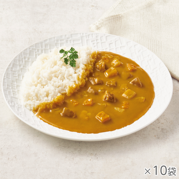 ノンオイル調理 黄色いビーフカレー 10袋
