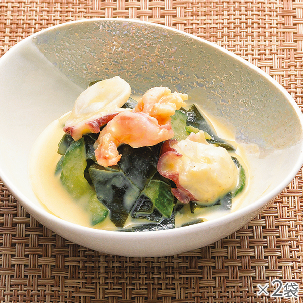 <!--和膳真ダコとエビの黄身酢和え 2袋* -->