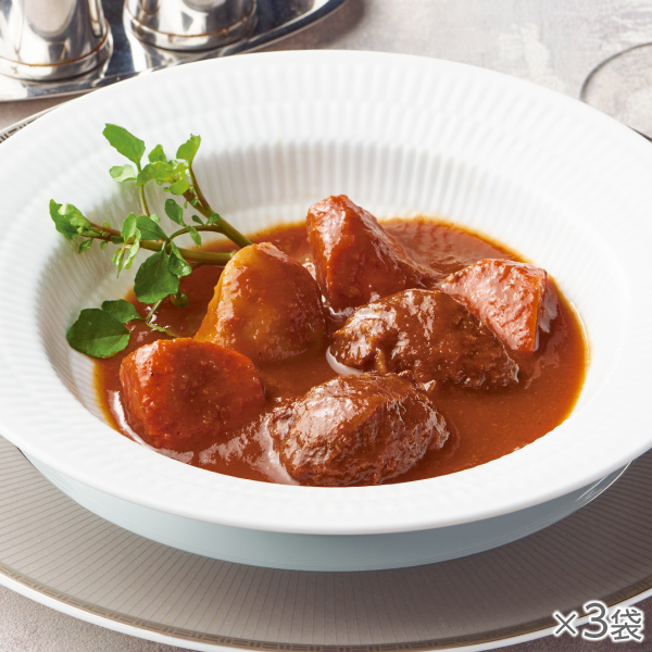 <!--国産牛とゴロゴロ野菜のビーフシチュー 3袋* -->