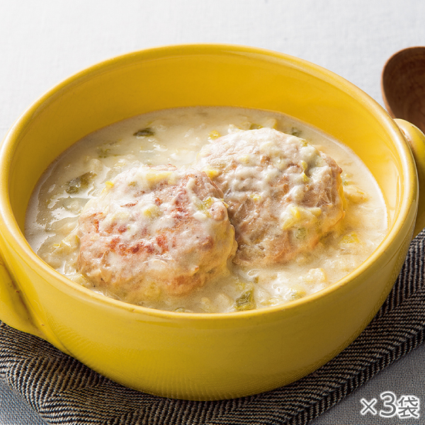 <!--ミニハンバーグと白菜のクリームスープ 3袋* -->