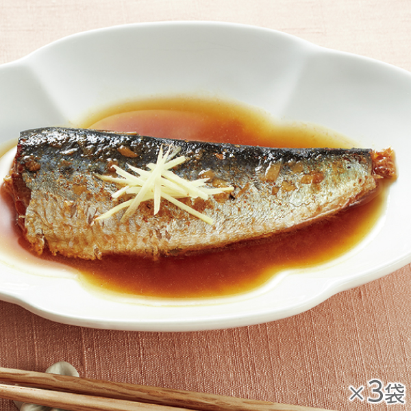 <!--国産真いわしのしょうが煮 3袋* -->