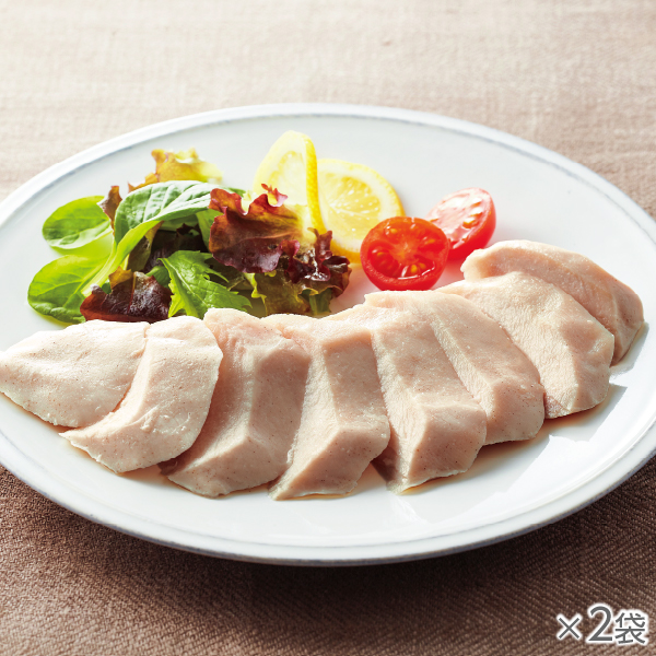 <!--蒸し鶏のガーリック風味 2個* -->