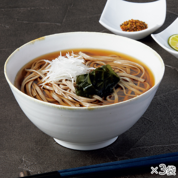 <!--自家製粉そば粉のなま蕎麦 3袋* -->