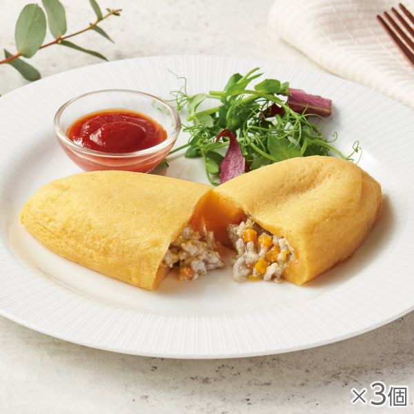 <!--国産豚肉100%ミートオムレツ 3個* -->