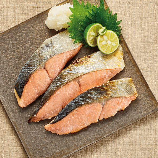 <!--秋鮭の塩麹漬け焼き 3切* -->