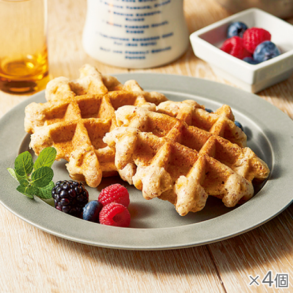 <!--アーモンドと蜂蜜のリエージュ風ワッフル 4個* -->