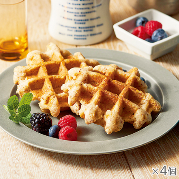 <!--アーモンドと蜂蜜のリエージュ風ワッフル 4個* -->