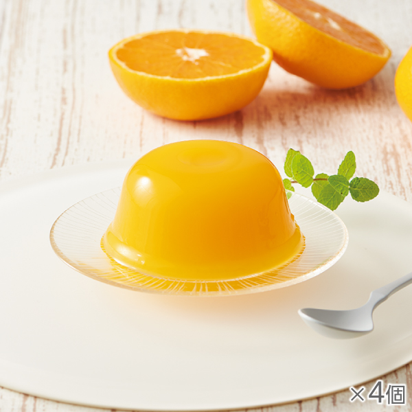 <!--フルーツゼリー温州みかん 4個* -->