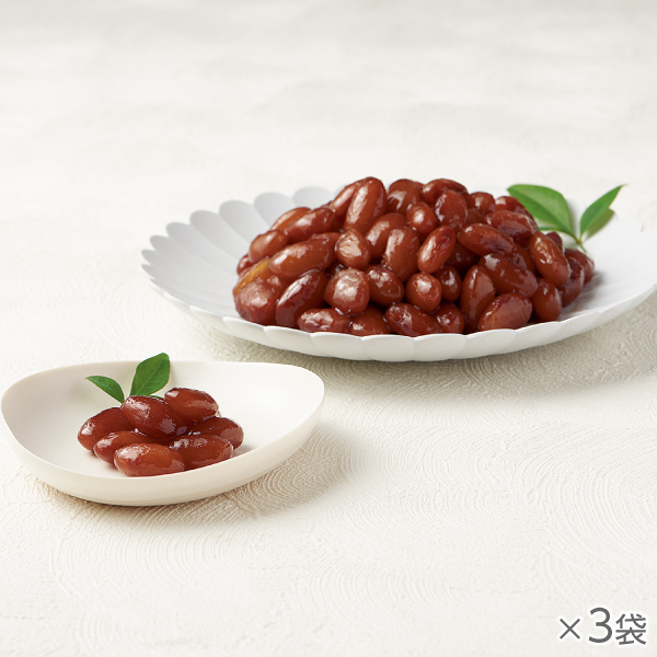 <!--いんげん豆の煮豆 3袋* -->