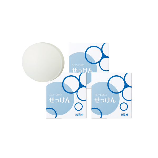 <!--せっけん 3個 -->