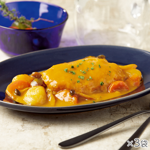 <!--鶏肉のやわらか煮オレンジ風味 3袋* -->
