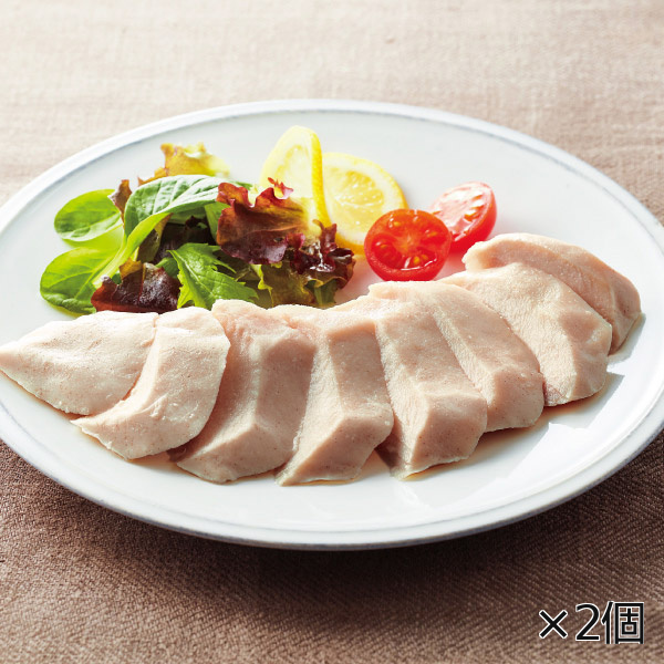<!--蒸し鶏のガーリック風味 2個* -->