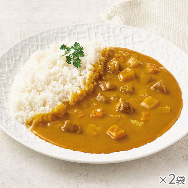 <!--【EC限定】ノンオイル調理 黄色いビーフカレー 2袋* -->