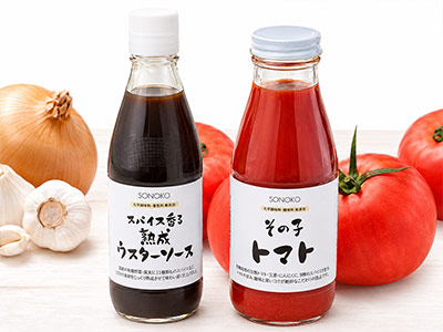 ウスターソース＆その子トマト