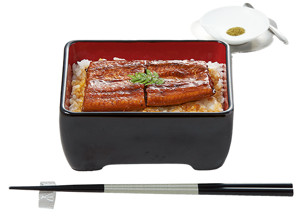 うなぎの蒲焼 盛り付け例