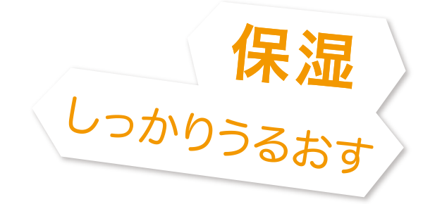 保湿 しっかりうるおす