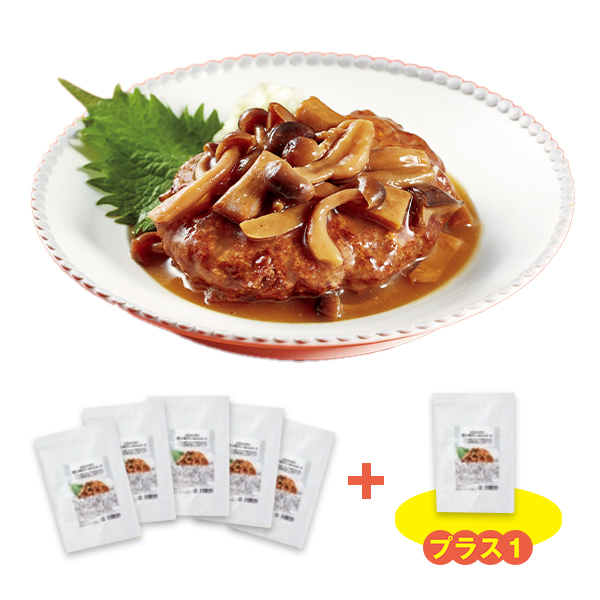 国産肉100%照り焼きソースハンバーグ 5袋