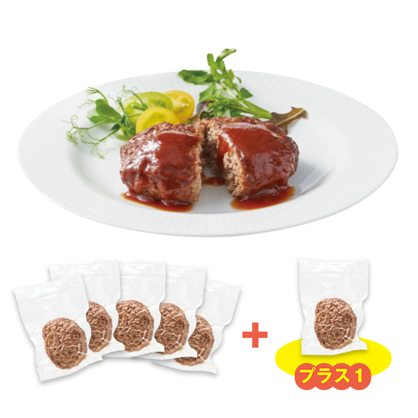 国産肉100%直火焼きハンバーグ 5個