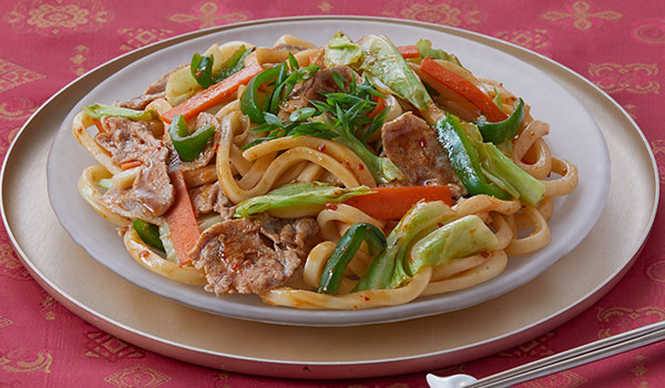 キムチ焼きうどん